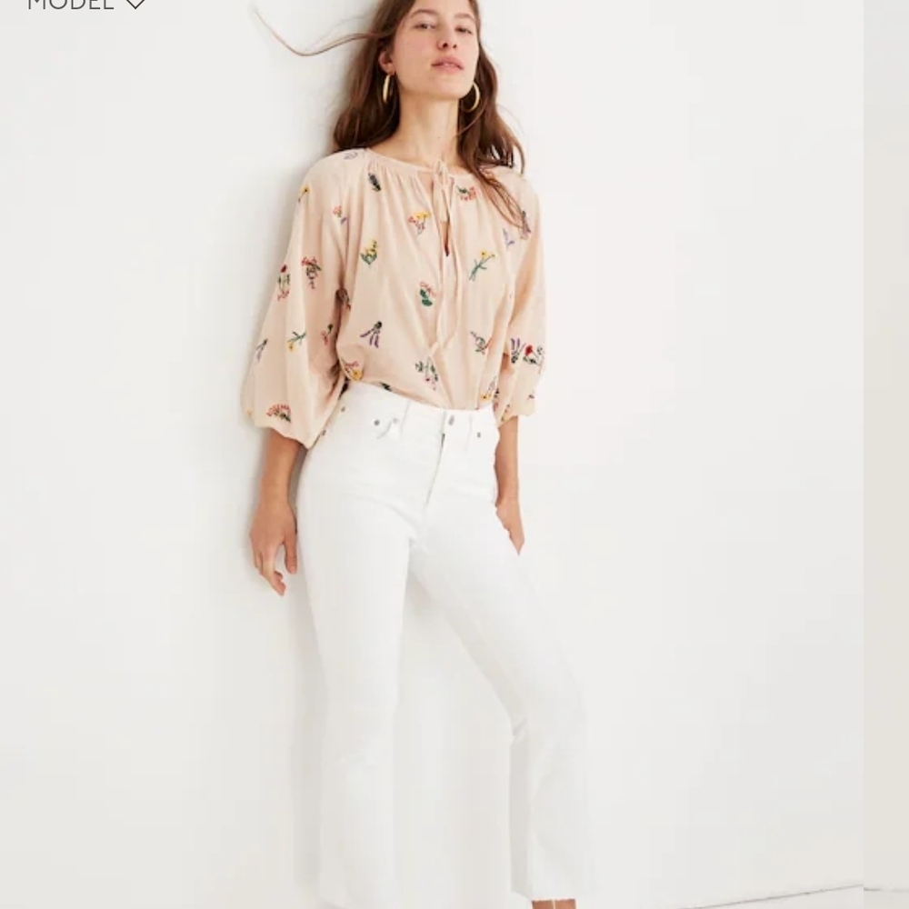 Madewell Women's White Flared Jeans size 2 - Picture 3 of 6